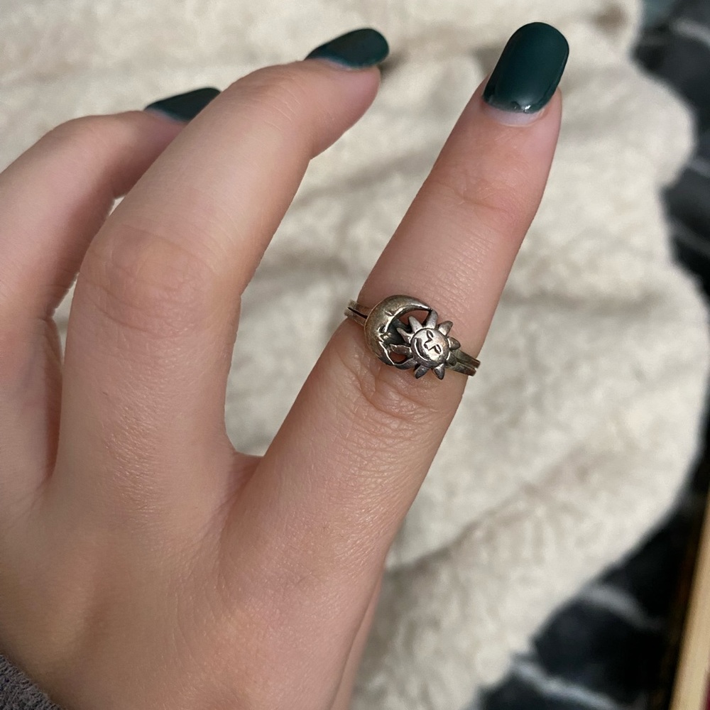 Sun and Moon vintage ring